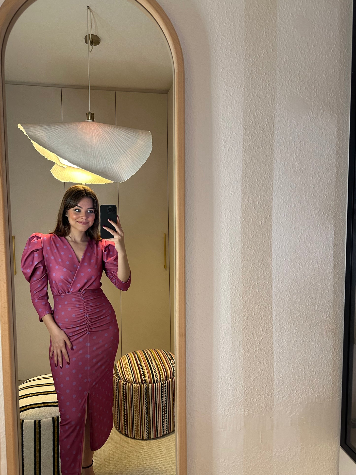 Vestido Lunares Rosa