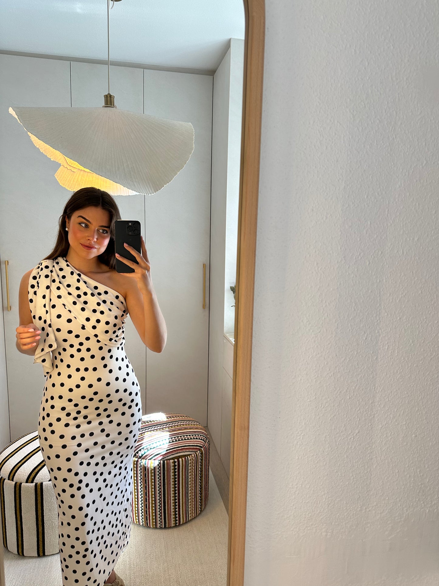 Vestido Lunares Blanco