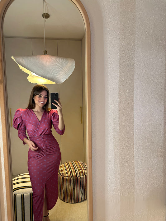 Vestido Lunares Rosa